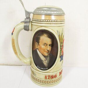 1786 - 1986 Molson 200th Anniversary Lidded Beer Stein Mug Number 00928